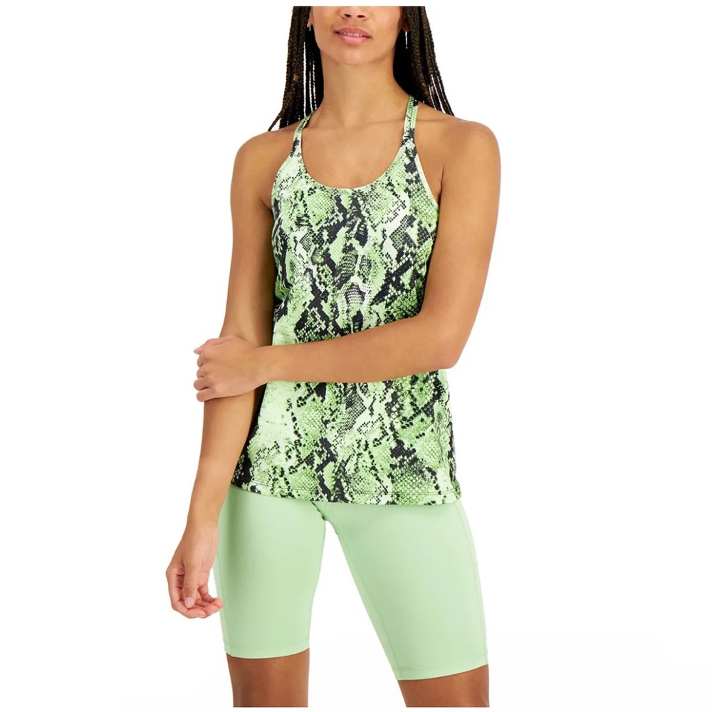 Ideology Clover Snake Athletic Tank Top Size Small